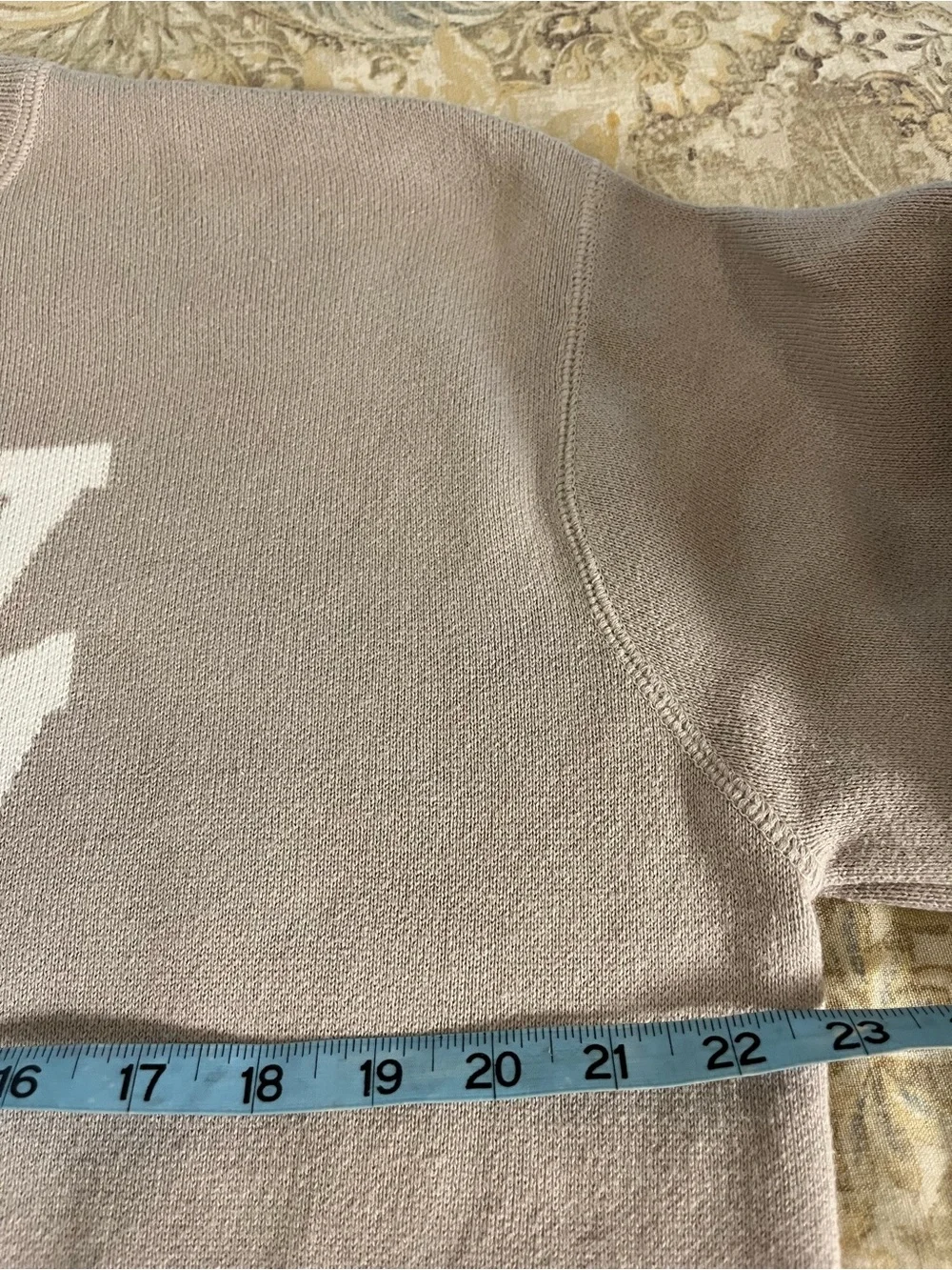 Aerie “New York” Logo 100% Cotton Pullover Sweatshirt in Beige. Medium - Picture 5 of 6